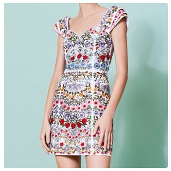 ALICE + OLIVIA Roz Crystal Beaded Mini Dress - Picture 7 of 17